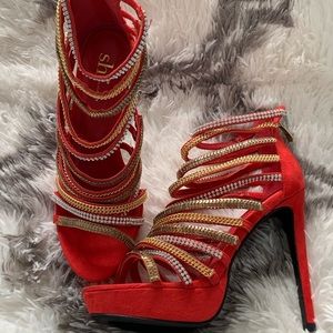 Luke Cage Rhinestone Heels